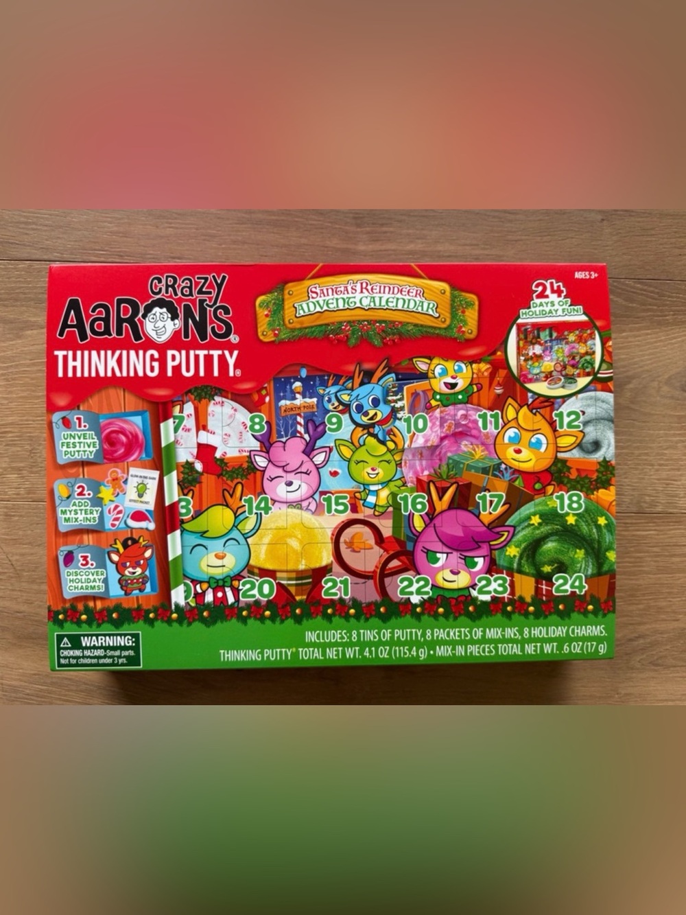 Crazy Aaron’s Thinking Putty Holiday Advent Calendar - Green
